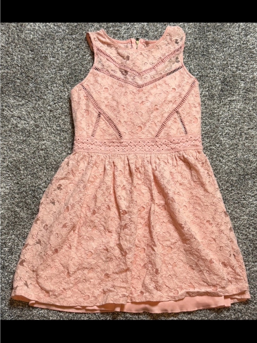 City Triangles Blush Pink Lace Party Dress